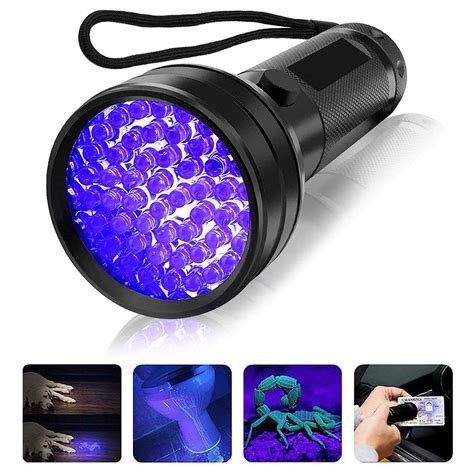 Uv Flashlight Black Light 51 Led 395nm Ultraviolet Blacklight