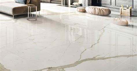 Bianco Calacatta Marmi Cento2cento White Marble Effect Floor And Wall