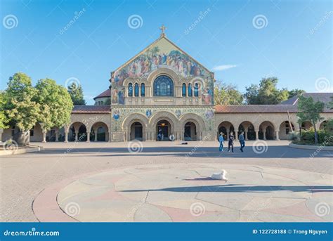 Memorial Church Located On The Main Quad Of The Stanford University