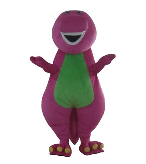 High Quality Adult Barney Cartoon Mascot Costumes Cosplay Costume On