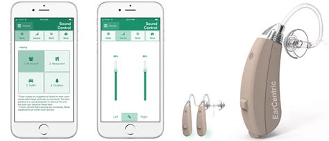 EarCentric Linkx Wireless Bluetooth Hearing Aids With FREE Mobile App For IOS And Android Left