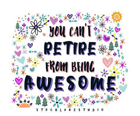 Printable You Cant Retire From Being Awesome Retirement Etsy Ireland
