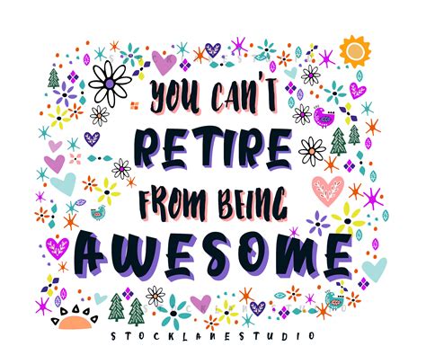 Printable You Can't Retire From Being Awesome Retirement - Etsy Ireland