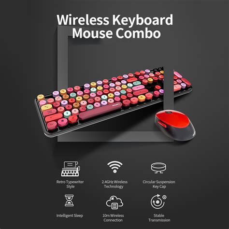 Mofii Sweet Keyboard Mouse Combo Color Mixto 24g Inalámbric Mercado