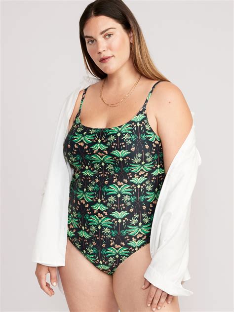Tie Back One Piece Cami Swimsuit For Women Old Navy