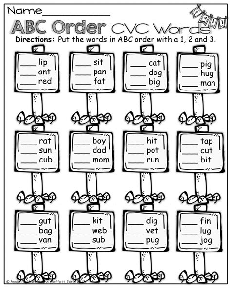 Free Printable Alphabetical Order Worksheets For First Grade
