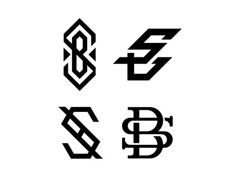 Sb Monogram Initials Logo Design Logo Design Typography N Logo Design