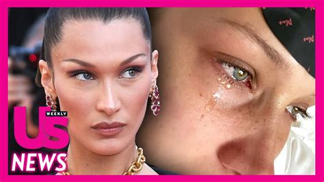 bella hadid shares photos of herself crying and opens up about her struggles youtube