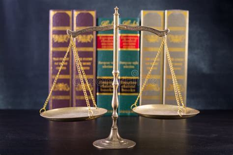 Wooden Judges Gavel Golden Scales Justice Stock Photo Image Of Gavel