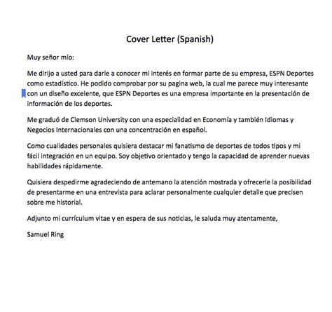Que Es Una Cover Letter Cover Letter Sample For Job Application