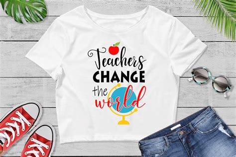 Teachers Change The World Svg Teacher Svg Teacher Cut File By Vr