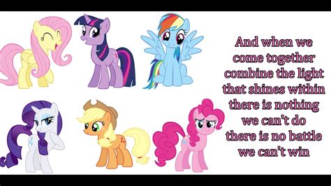 My Little Pony Let The Rainbow Remind You Lyrics Youtube