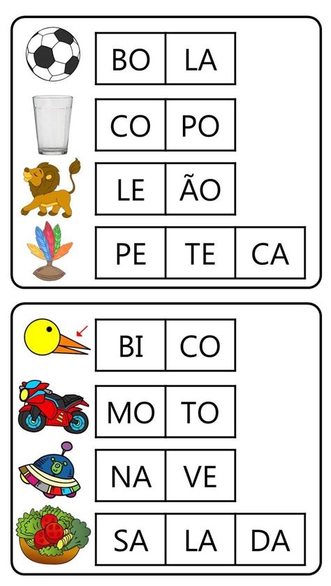 The Words In Spanish Are Shown With Pictures