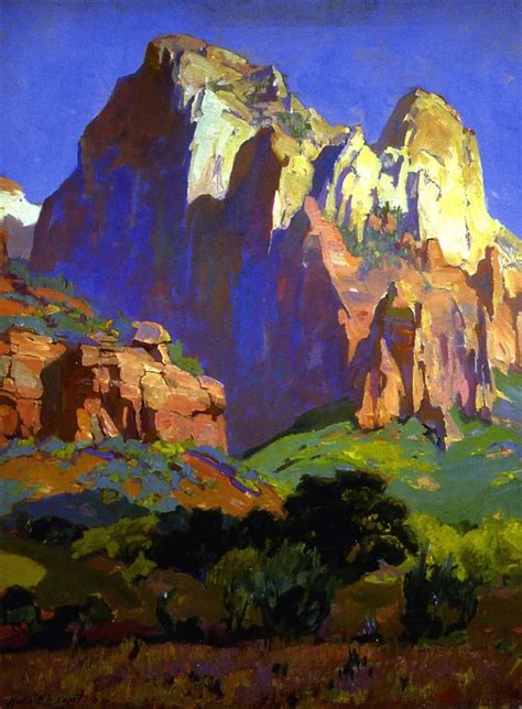 Desert Giants Utah Painting Franz Bischoff Oil Paintings