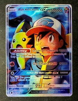 Lead character in the pokémon ash is a pokémon trainer who, over the course of the 1,000+ weekly episodes, has been taking on the. POKEMON: PIKACHU - ASH KETCHUM GX FULL ART HOLO CUSTOM ORICA CARD NOT TCG READ D | eBay