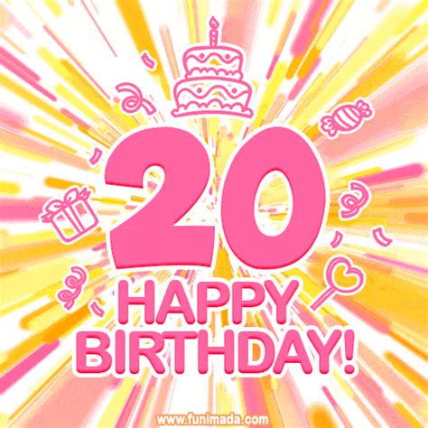 Happy 20th Birthday Animated S