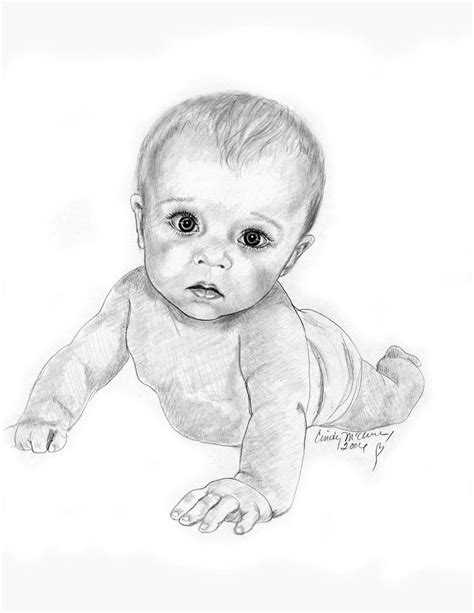 Free Baby Sketch Drawing For Beginner Sketch Art And Drawing Images