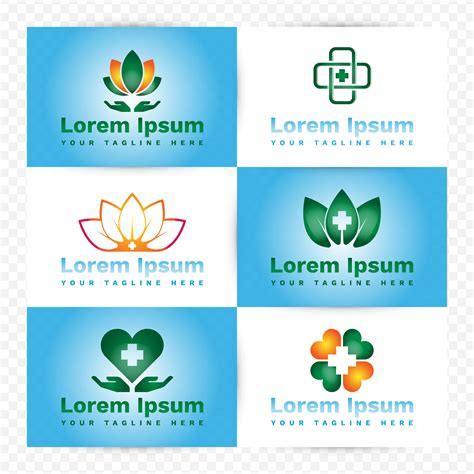 Medical And Healthcare Logo Design Elements 179923 Vector Art At Vecteezy