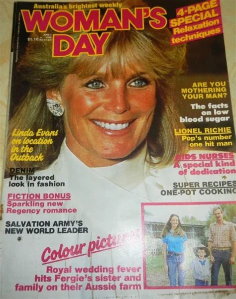 Womans Day Magazine 1986 Linda Evans~lionel Richie~bill Cosby~lennox