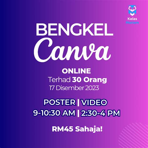 Hm Training And Service Bengkel Canva Online Poster