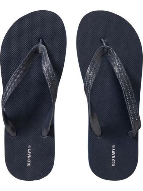 Nwt Men S Flip Flops Old Navy Sandals Size 12 13 Navy Blue Shoes Pool Beach Ebay