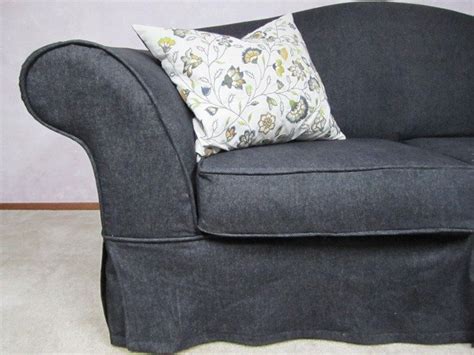 Denim Couch Slipcover Home Furniture Design