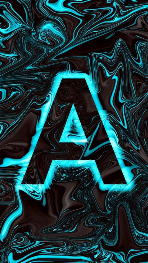 Alphabet A Blue Hd Wallpaper In 2020