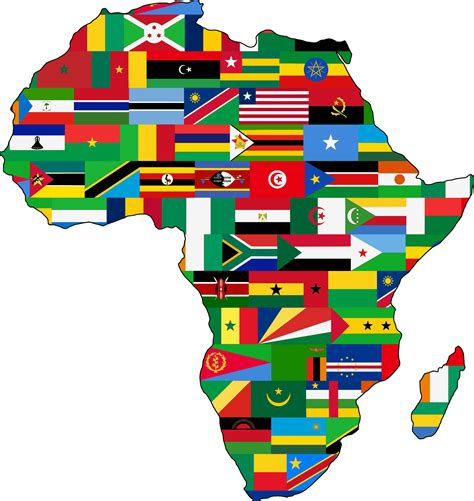 Bandeira Do Continente áfricano Learnbraz