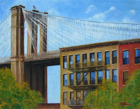 Brooklyn Bridge Painting By Leonardo Ruggieri Fine Art America