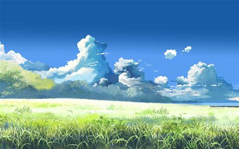 Landscape Anime Colorful Sky 5 Centimeters Per Second
