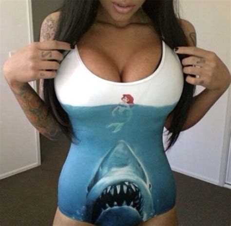 supernova sale womens european skinny shark vs mermaid swimsuit one piece digital print backless