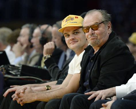 Jack Nicholson And Son Ray At Lakers Game March 2016 Popsugar