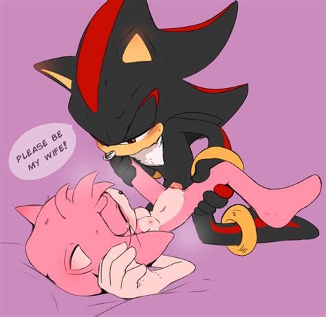 Rule 34 Amy Rose Black Fur Crying Crying With Eyes Closed Ear Blush Female Male Marriage
