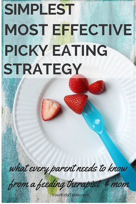 The Best Strategy For Picky Eating Your Kids Table