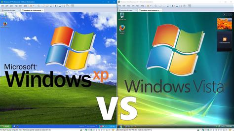 Comparing Windows Xp To Windows Vista Youtube