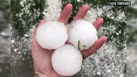 Viewer Video Of Massive Hailstorm Shows Extent Of Damage Youtube