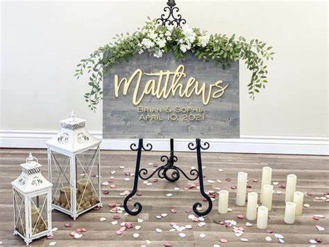 Welcome Sign Wedding Welcome Sign Party Here Sign Rustic Wood