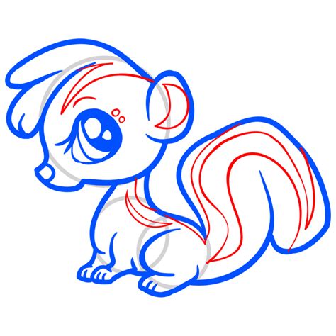 Learn How To Draw A Baby Skunk Easy To Draw Everything