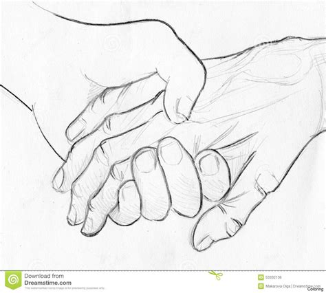 Holding Hands Drawing Step By Step At Getdrawings Free Download