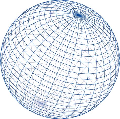 Free Clipart Blue Grid Sphere Enolynn
