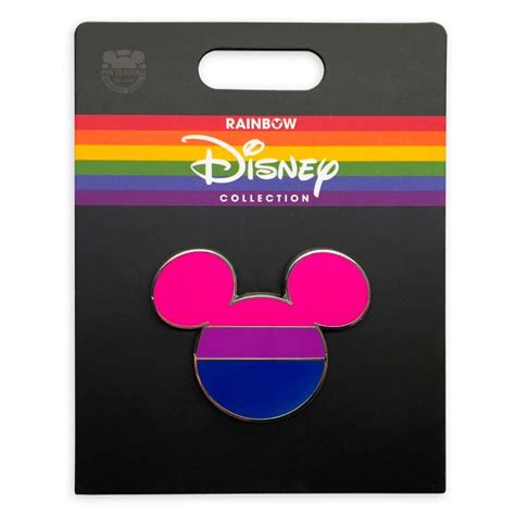 Disney Pride Collection Mickey Mouse Icon Pin Bisexual Flag Shopdisney