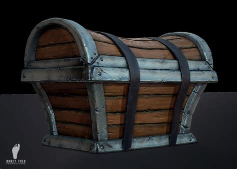 Game Ready Treasure Chest 3d Model