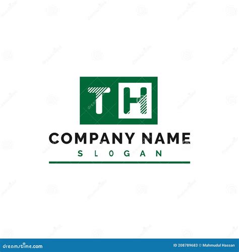 Th Logo Design Th Letter Logo Vector Illustration Vector Stock