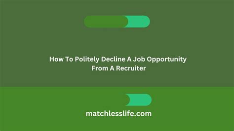 20 Samples on How To Politely Decline A Job Opportunity From A