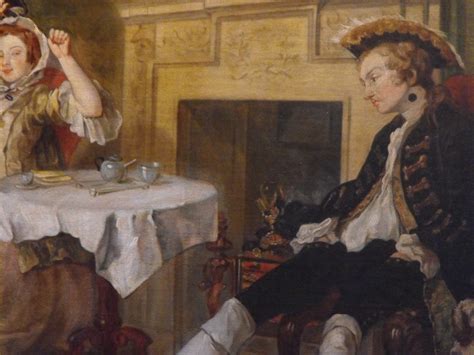 Antique Oil Painting 18th Century William Hogarth Marriage A La Mode 2