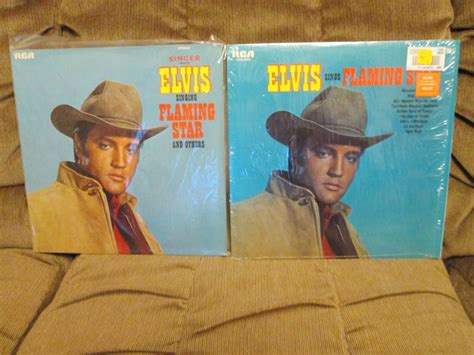 2 Rock Vinyl Lp Lot Elvis Presley Flaming Star Prs279 And Cas2304