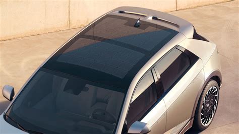 Hyundais New Electric Car Has A Solar Panel Roof And Can Charge Other