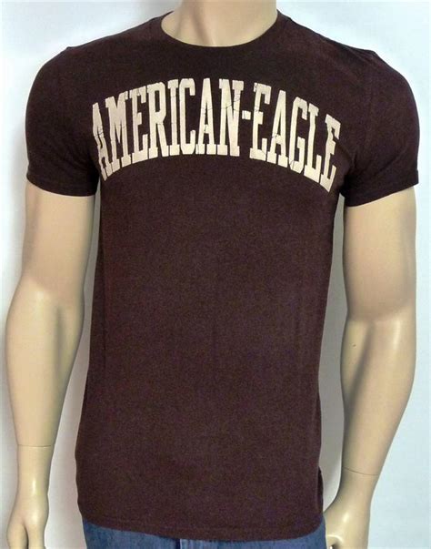 American Eagle Outfitters Aeo Dark Burgundy Cracked Tee Mens T Shirt