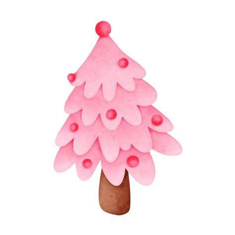 Pink Christmas Tree 31113758 Png