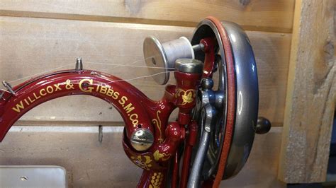 Antique European Style Hand Crank Willcox Gibbs Sewing Machine